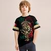 Children's New Mexican Style Clothes Trendy Boys Girls Short-Sleeved Tops Kids High Quality Youth  Summer T-Shirts