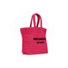 Saint Laurent YSL Logo Print Large Capacity Coconut Fiber Tote Bag Women tote bags Neon-Pink 688864-GAAA1-5693