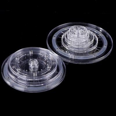 Turntable Display Stand Transparent Round Base Lazy Susan Decor Swivel Plates Tool