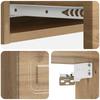 Wall Mounted Side Table Artisan Oak 87.5 X 34.5 X 17 Cm