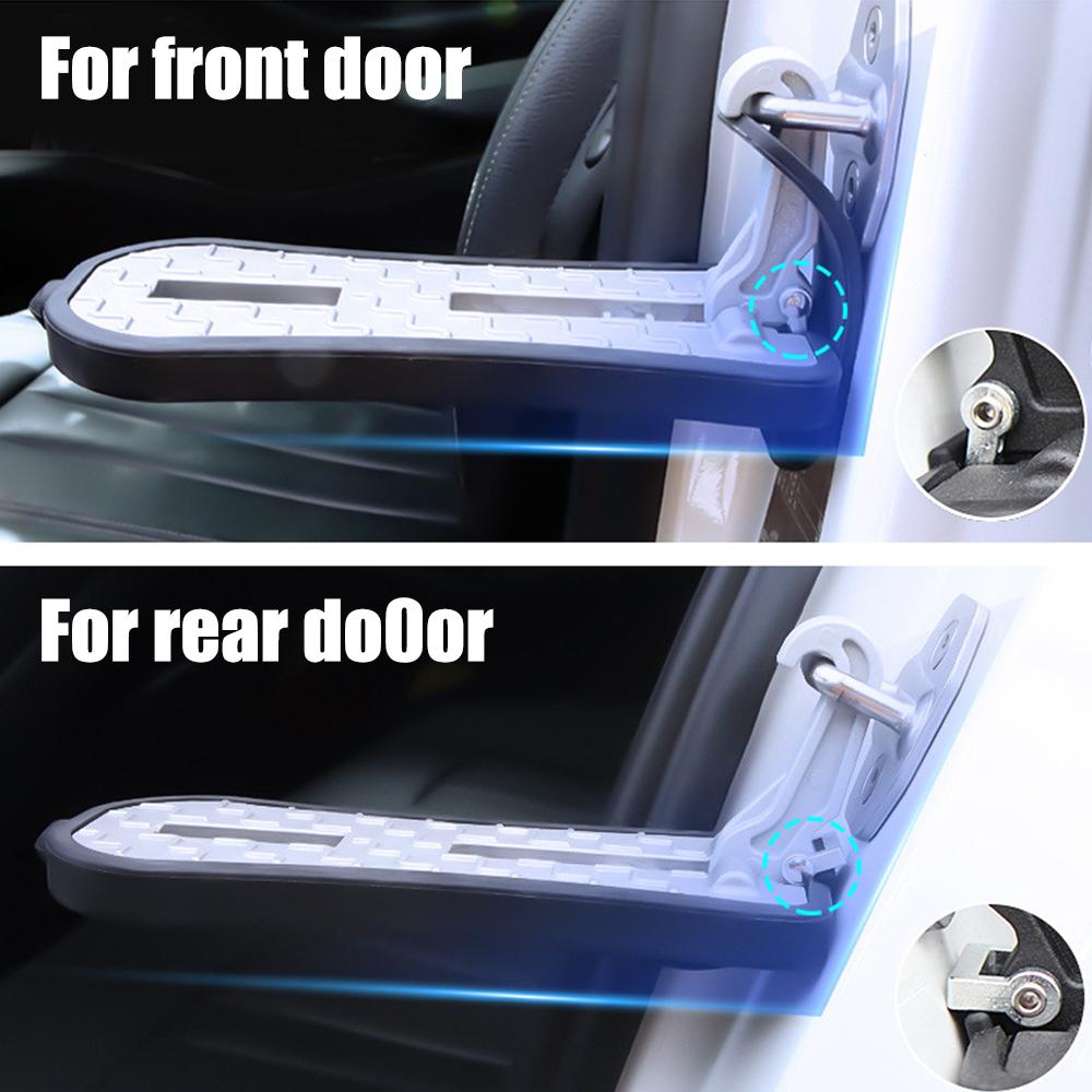 230kg Loading Pedal Foldable Auxiliary Foot Pedal Extended Car Door Step Car Roof Rack Step Pedal Emergency Breaker Latch HookGood product