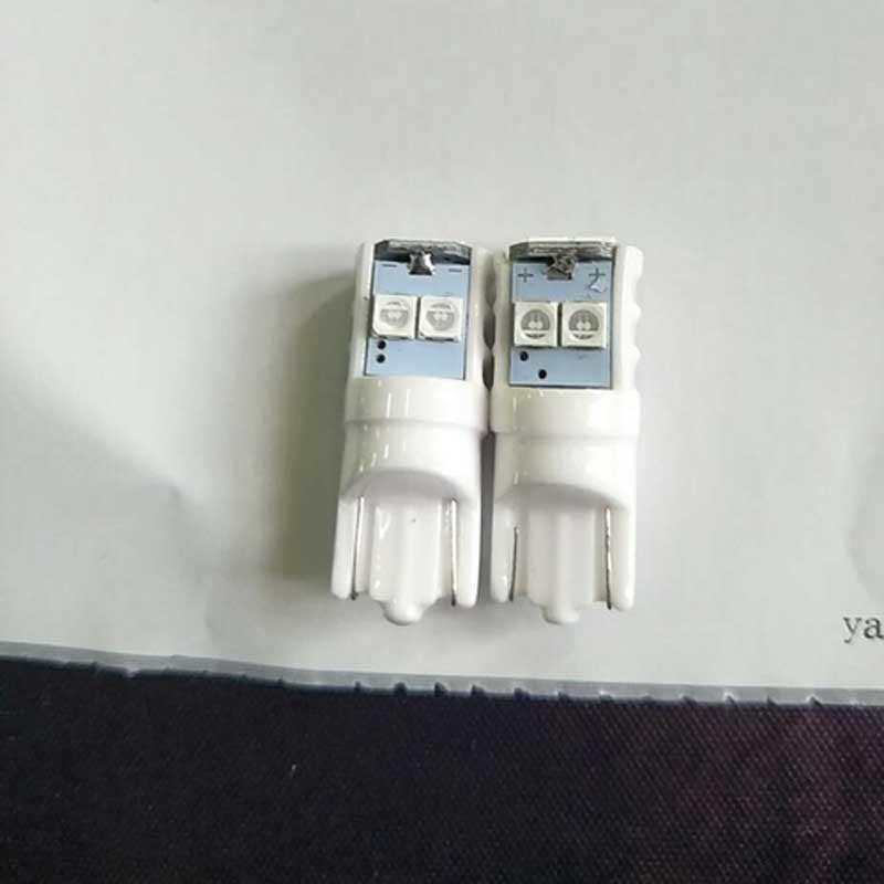 Lâmpada de Leitura Lateral para Luz de Estacionamento de Carro 12V / 24V 2 peças 2x T10 Novo