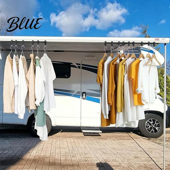 Easy Install Awning Clips 1/16Pcs RV Hook for Lights Light Holder Clothing Lights Drying Hanger Plastic Metal S-Shaped Hook Accessory