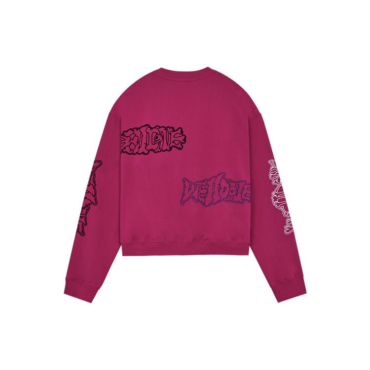 WE11DONE Sweatshirt Unisex Pink WD-TS1-22-654-U-PK