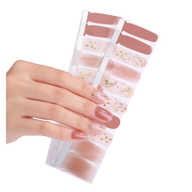 1 Sheet Nail Stickers Nail Strips Self-Adhesive DIY Nail Art Perfect for Nail Enthusiasts and Professional Manicurists