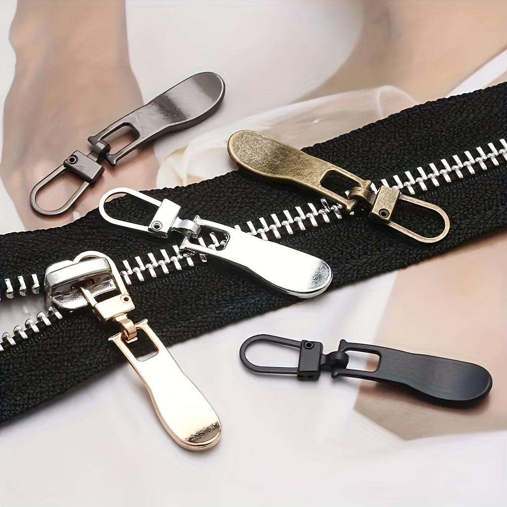 5pcs,Detachable Metal Zipper Pulls,Conveniently Replaceable for Bags and Clothes Puller,DIY Craft Zipper Head Sewing Accessories
