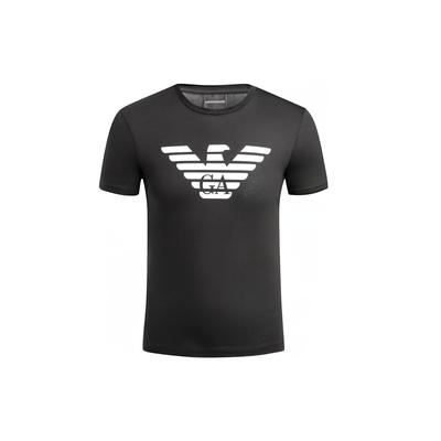 Adelaar Logo Minimalistisch T-shirt met Korte Mouwen Heren tops Zwart 8N1T99-1JPZZ-0999