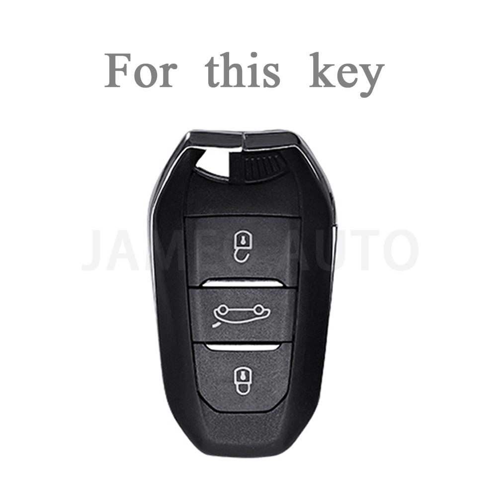 For Peugeot 2008 3008 4008 5008 308 408 508 Citroen C1 C2 C4 C6 C3-XR Picasso Grand DS3 DS5 TPU Car Key Case Cover