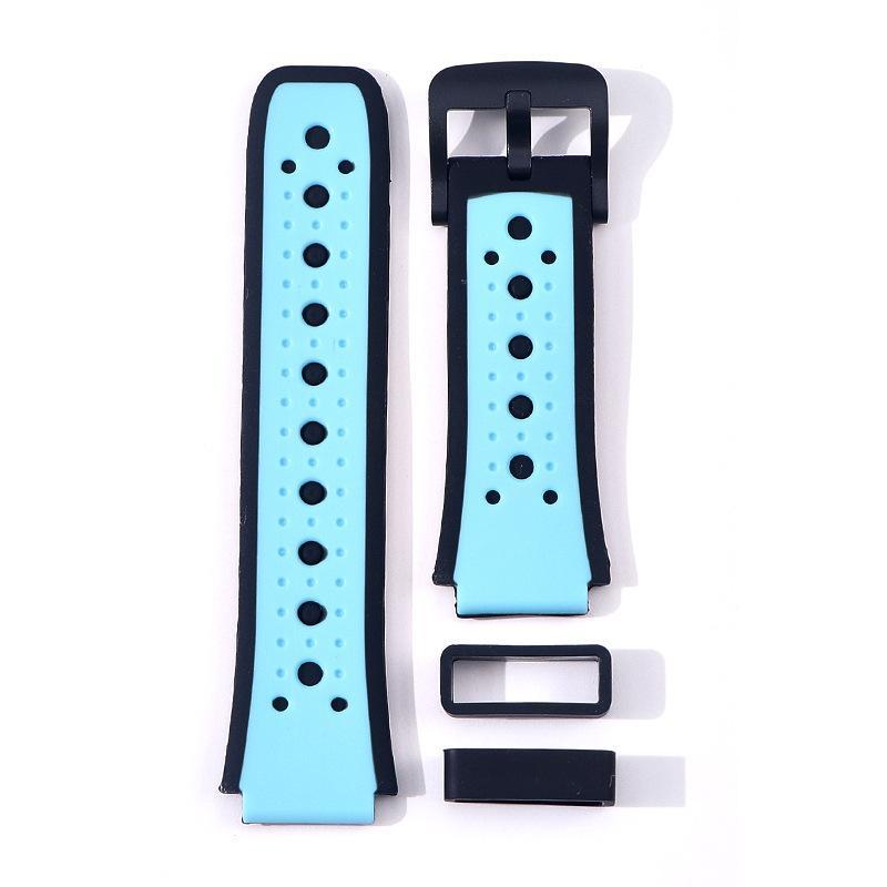18Mm Universal Kid Smart Sport Watch Band Silicone Strap Adjustable Wristwatch Replacement Strap Waterproof Watch Strap
