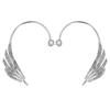 Dainty Rhinestones Earring Angel Wing Wrap Crawler Ear Cuffs Earring Climber Wing Ear Cuff Earrings for Women Fashion