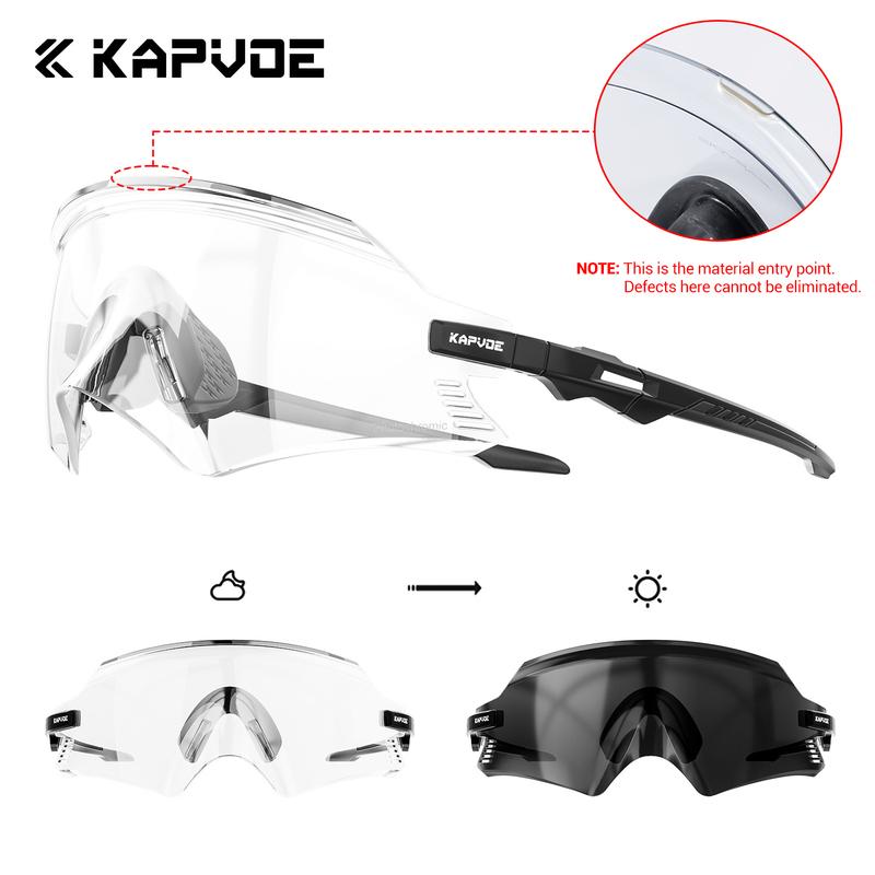 Kapvoe Fotochromatické Cyklistické Sluneční Brýle Sportovní Kolo Horský Kolo Brýle Jízdní Brýle Sportovní Brýle pro Muže Ženy Brýle