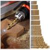 High Durability 50pcs Titanium Coated Hss High Speed Steel Drill Bit Set For Versatile Applications