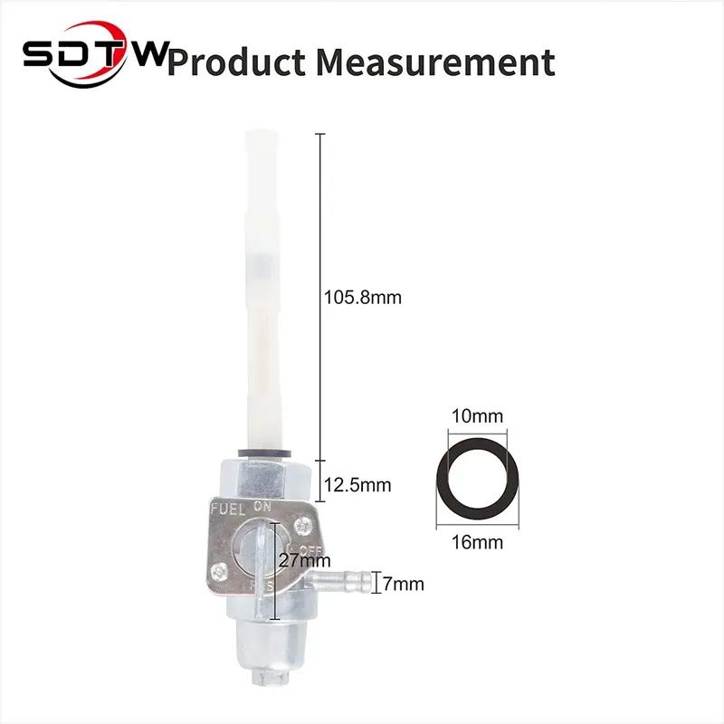 SDTW M18 Fuel Tank Switch Cock Tap Valve Petcock for Honda FourTrax ATC 250 350 ES SX Rebel 250 CMX250 VT1100 VT500 CB750F CB250