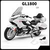 1/9 HONDA Gold Wing GL1800 Alloy Street Motorcycle Model Diecast Metal Leisure Touring Motorcycle Model Sound Light Kid Toy Gift