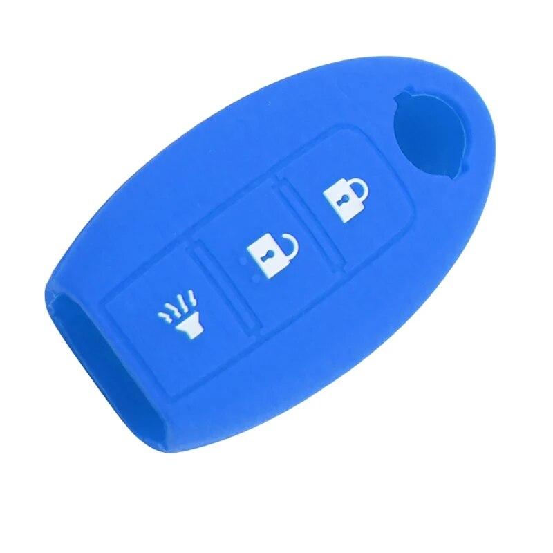 my good car Car Silicon 3 Button Key Case Cover Holder for Nissan Maxima Altima Teana Tiida Sylphy Sunny X-Trail Key Protector