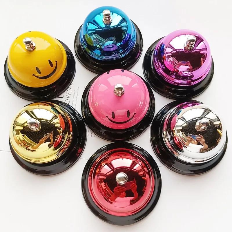 New 1PC Call Bell Desk Kitchen Hotel Counter Reception Festival Bells Small Dining Bell Table Summoning Bell Party Supplies