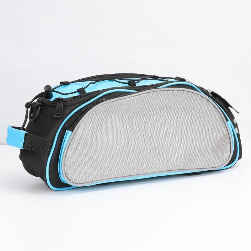 1pc Bike Bag Rear Rack Bag Universal Bike Seat Bag with Removable Shoulder Strap Large Capacity Bicycle Storage Bag