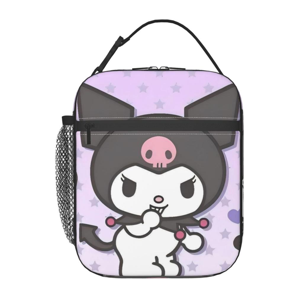 Animated Pattern Children'S Meal Bag Student Portable Lunch Bag Full Print Square Picnic D System