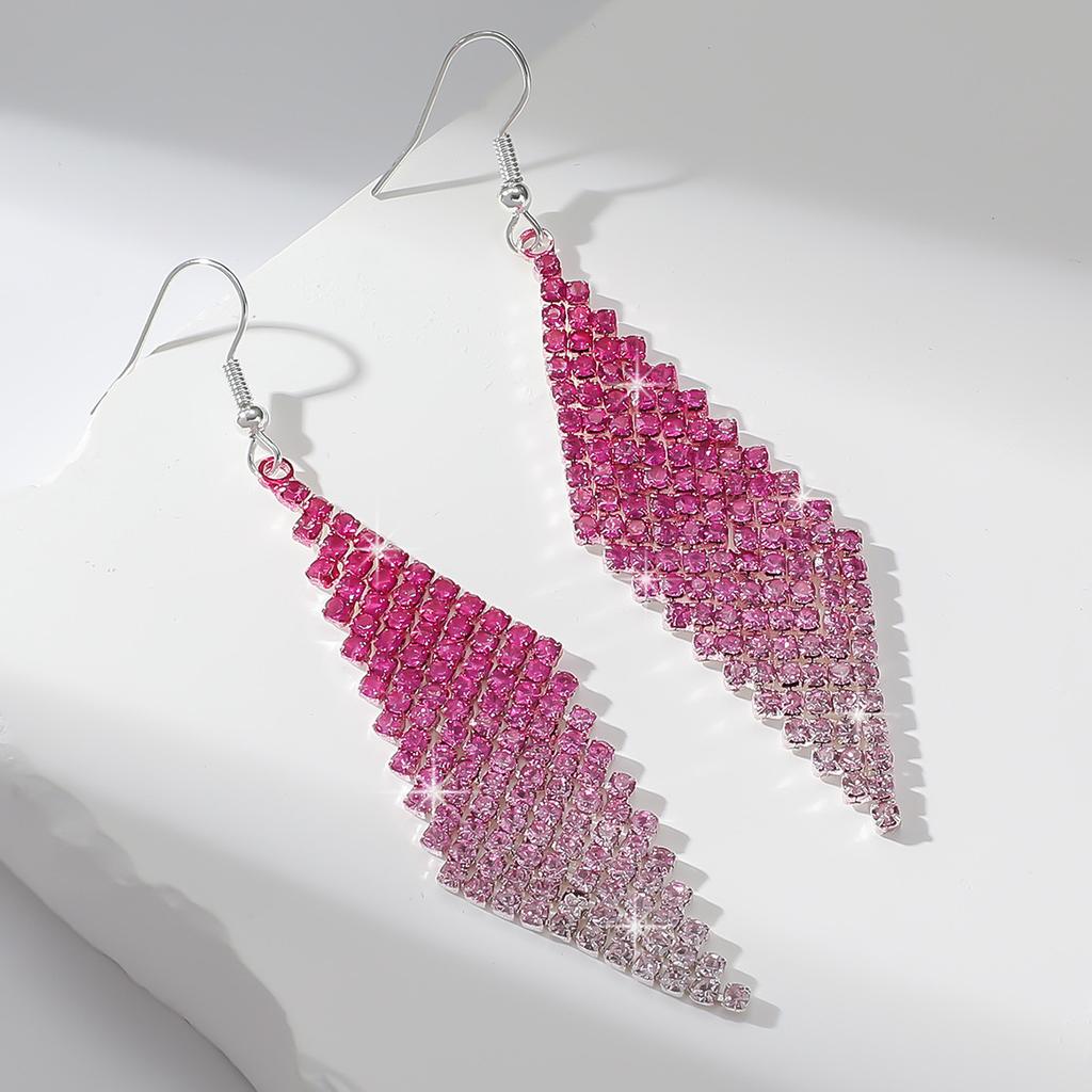 New Gradient Color Long Tassel Earrings - Stylish  High-end Elegant Studs - Unique and Versatile Earrings