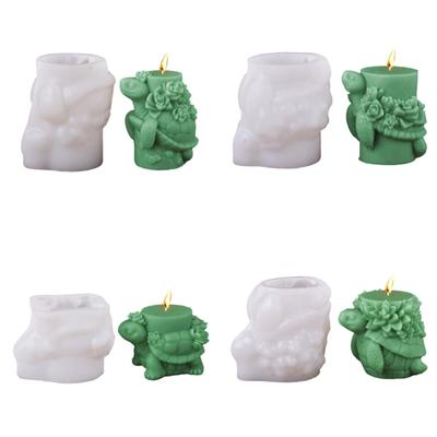 Sea Creature Silicone Candle Molds 3D Tortoise Silicone Molds for Epoxy Resin Candle Soap Making Gypsum Silicone Molds