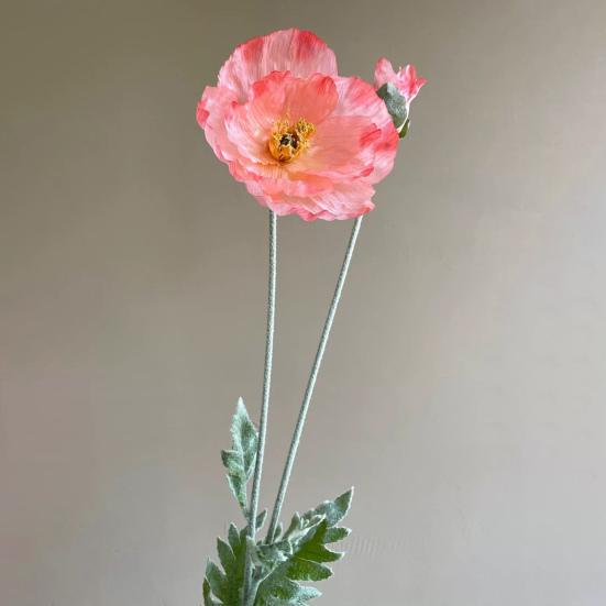 41,34 Zoll Künstliche Mohnblumen mit langem Stiel Realistische Falsche Kornblumen für Bodenvase Heim-Innendekor Hochzeitsveranstaltung