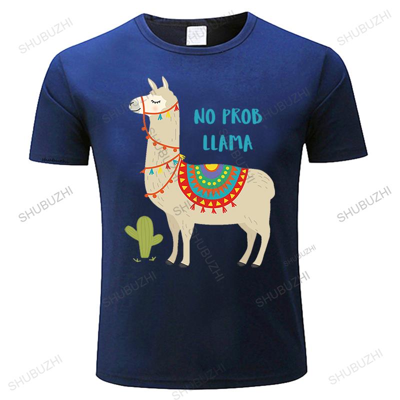 Cute No Prob Llama T Shirt Women Funny Cartoon Alpacas Animal Print Tshirt Summer Top Female Tshirt Girls Graphic Streetwear