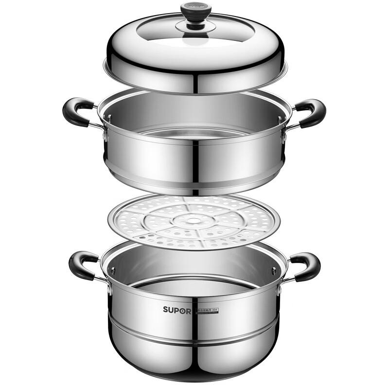 Supor 304 Stainless Steel Universal Steamer Pot