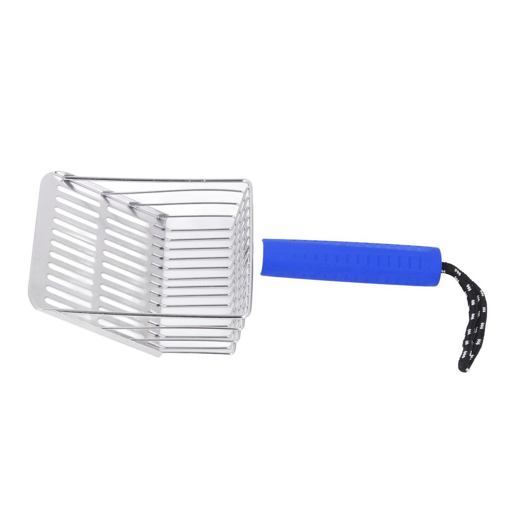 Katzenstreuschaufel, abnehmbarer Griff, 304 Edelstahl, schnelle Filtration, Katzenstreuschaufel, Katzentoilette