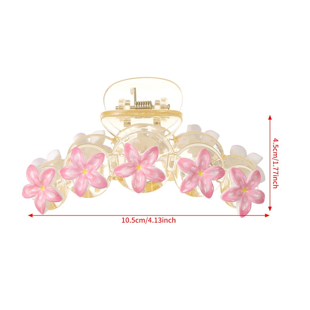 Fleur Épingle à Cheveux Douce Crabe à Cheveux Pour Femmes Simple Pince à Cheveux Queue de Cheval Coréen Plage Hawaï Pinces à Cheveux Barrette Accessoires Cheveux
