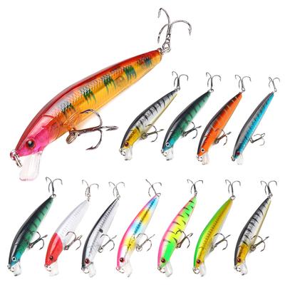 Kit esche da pesca Acqua salata Acqua dolce Esche dure Esche da pesca Crankbait poco profonde Leve per spigole