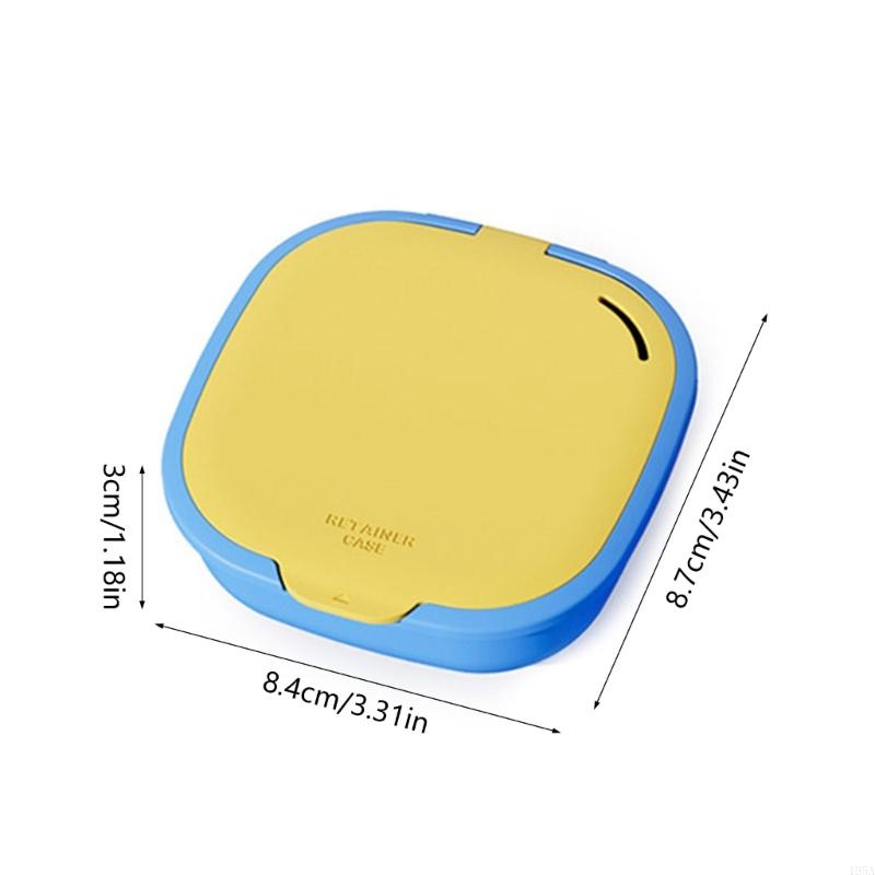 Hygienic Orthodontic Appliance Storage Case for Retainers and Aligners Reusable Easy Cleaning Design Portable ABS Container