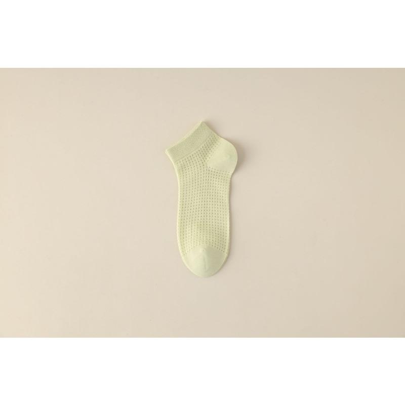 

Бесшовные носки, Женские перфорированные сетчатые дышащие короткие носки, Летние тонкие из чистого хлопка, Антибактериальные, Влагоотводящие, Короткие носки с низкой посадкой 1 pair светло-зеленый