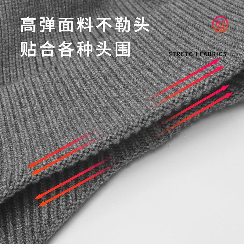 Jeep winter ear protection knitted hat men's outdoor cold and warm wool hat women's casual versatile pullover hat