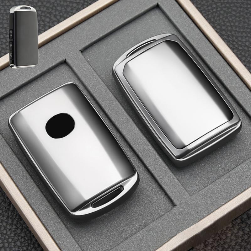 Metallic Gray Tpu For Mazda 3 Alexa Cx-30 Cx30 Cx5 Cx 5 Cx-5 Cx8 Cx9 Cx4 Remote Ca R Key Case 3 4 Button Key Cover Fob