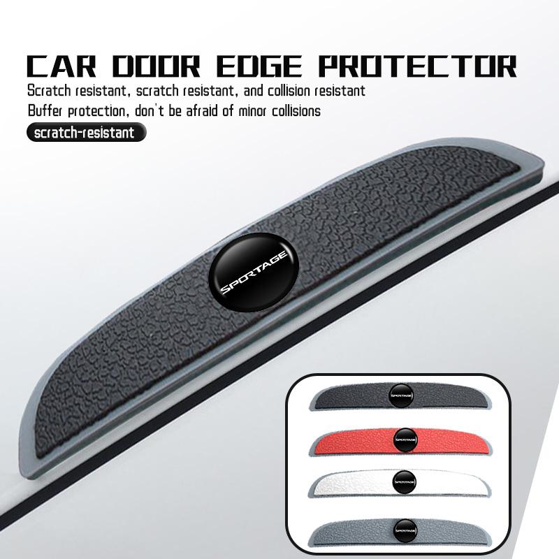 FBOW3 4Pcs Rubber Anti Collision Strip Car Door Rearview Mirror Protector Stickers For KIA Sportage Ceed Sorento Niro Cadenza Proceed