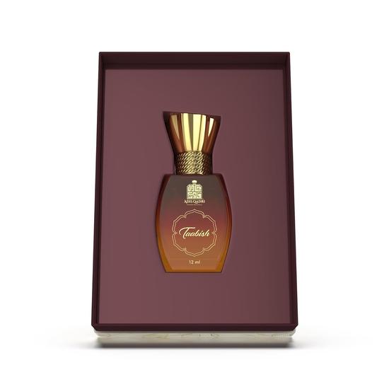 AdilQadri Taabish Attar | Arabic Scent | Unisex Non-Alcoholic Roll-On | Long Lasting Attar - 12 ML