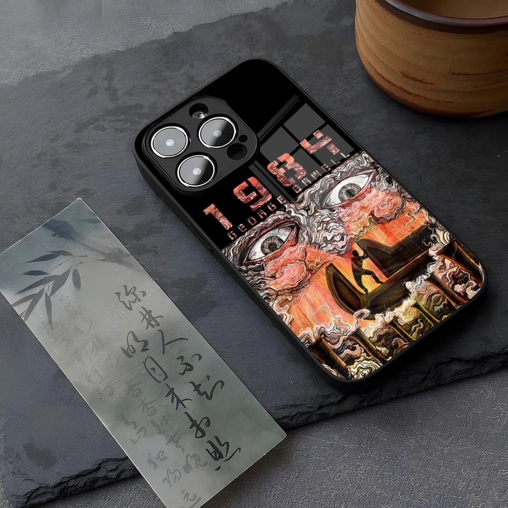 1984 George Orwell Book Novel Phone Case Tempered Glass For IPhone 13 17 14 16 12 15 11 Pro XS Max Plus Mini X XR SE2020 Coque