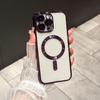 For Iphone 17 New Electroplated Magnetic Phone Case For Iphone 17 Pro Max Translucent Shockproof Bumper Soft Cover 17 Air Cases