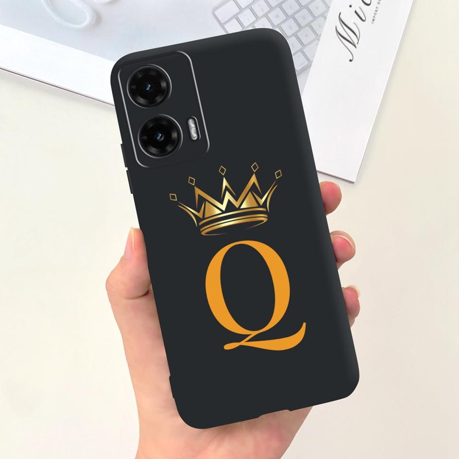 For Motorola Moto G35 5G Case G 35 Cover Cute Crown Letters Soft Silicone Back Cover For Moto G35 2024 Phone Case MotoG35 Fundas