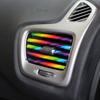 Car Interior Moulding Air Conditioner Vent Strips Trim Decoration Grille AC Outlet Colorful Shiny Universal Styling Accessories