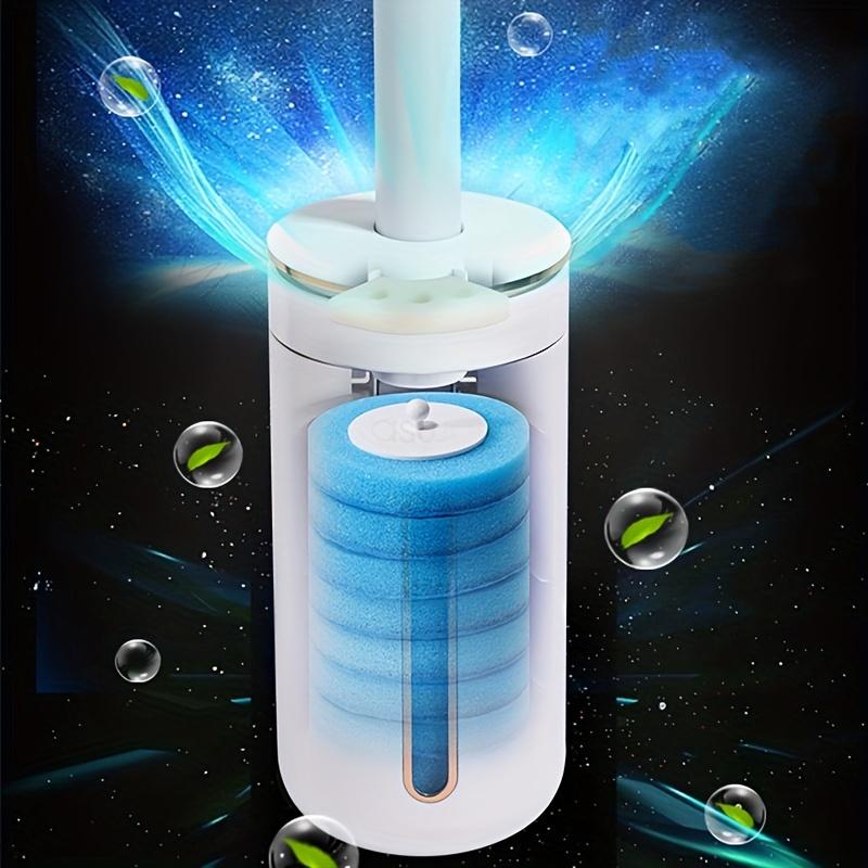 Toilet Brush and Bracket Set, Disposable Cleaning Brush Head, Wall Mounted Toilet Brush Set, with Fragrance, Bathroom Cleaning Tools