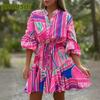 Fashion Summer Spring Short Sleeve V-Neck Casual Dresses