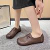 Fashion ZXRYXGS Premium Soft Cowhide Real Leather Shoes Women Flats 2025 Autumn Soft Sole Comfort Casual Sneakesr Flat Shoes Large Size