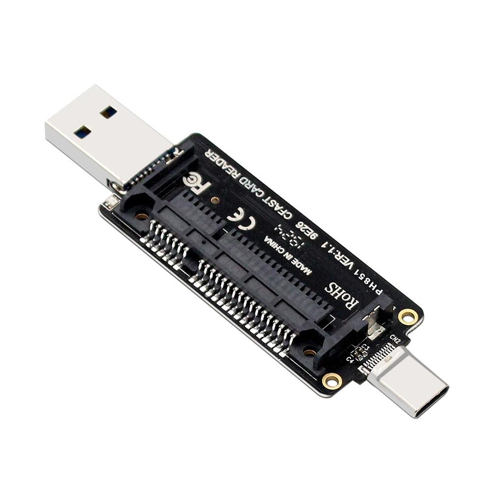

PH851 Type A+C Card Reader USB3.1 Type-C 10Gbps for Macbook Laptop Notebook PC A