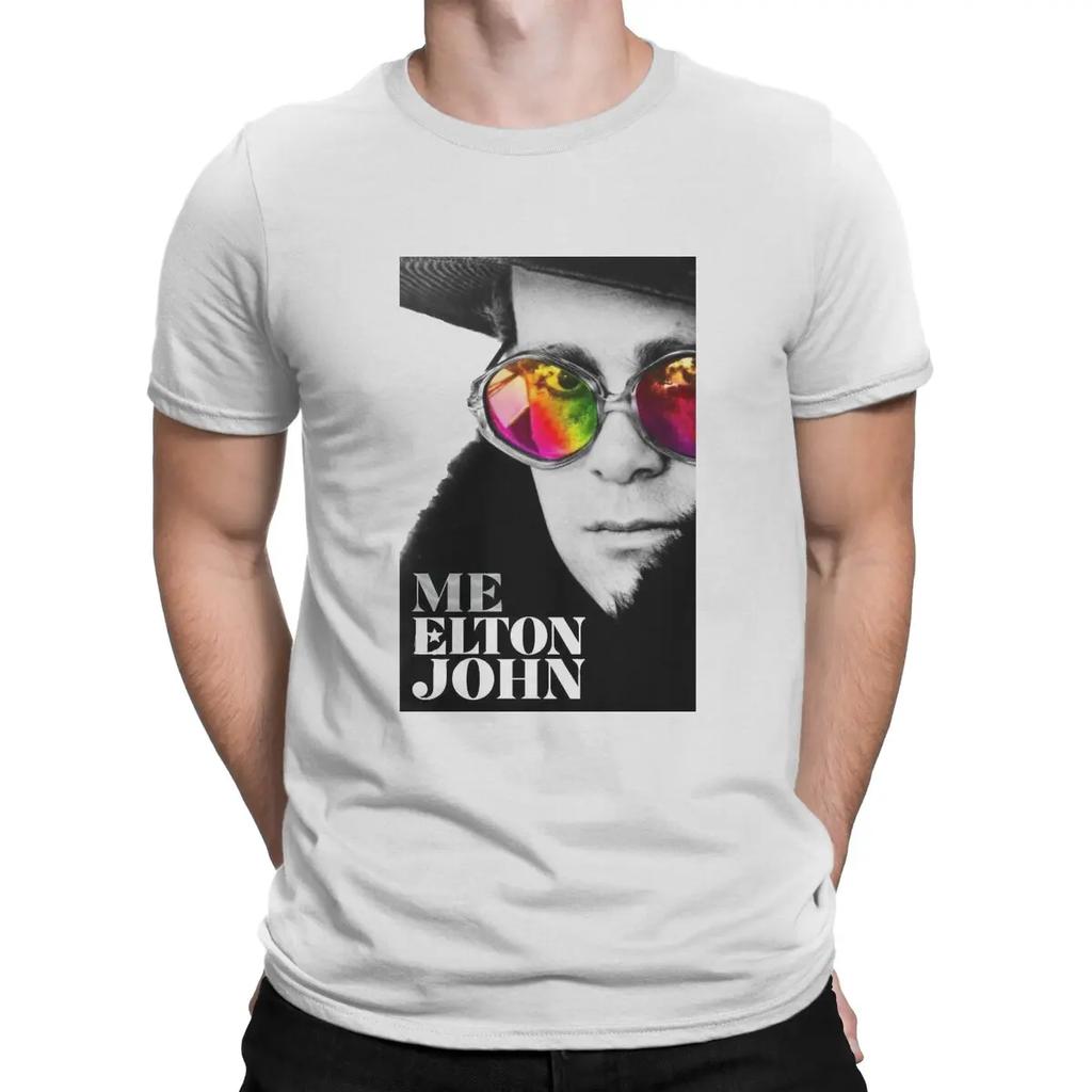 Singer Who Obtained CBE T Shirt Elton John Cotton Clothing Leisure Short Sleeve O Neck Tee Shirt Summer T-Shirts Unisex