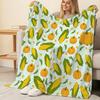 Soft Flannel Blanket: Lightweight Farmhouse Style, Skin-friendly Cozy Throw for Home, Bed, Sofa & Window Sill Decor