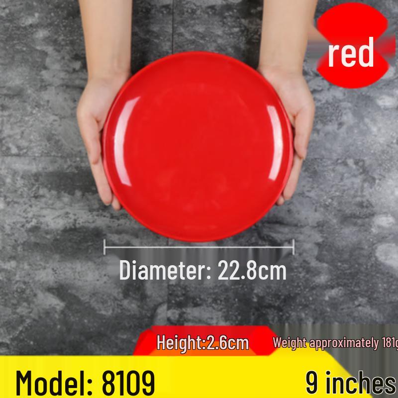 Commercial Melamine Imitation Porcelain Round Plate