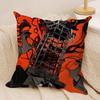 Black C-CloverS Cushion Cover Soft Plush Double-Sided Decorative Pillow Cover Cozy Sofa Cushion Case Home Gift for Living Room