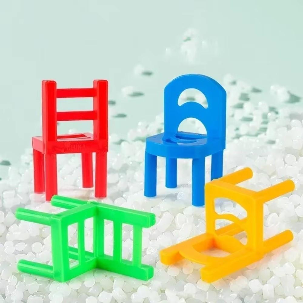 Children Educational Toy Mini Folding Chair Balanced Game Desktop Chair Stacking Game Toys