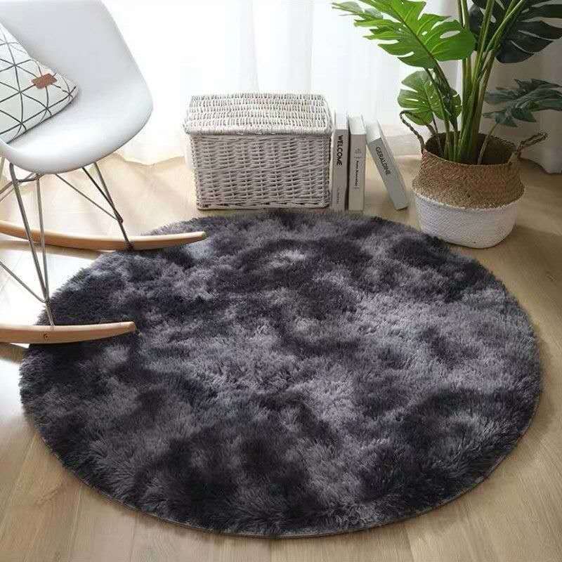 Tie-dye Living Room Carpet Round Wear-resistant Coffee Table Mat Sofa Blanket Bedroom Bedside Blanket